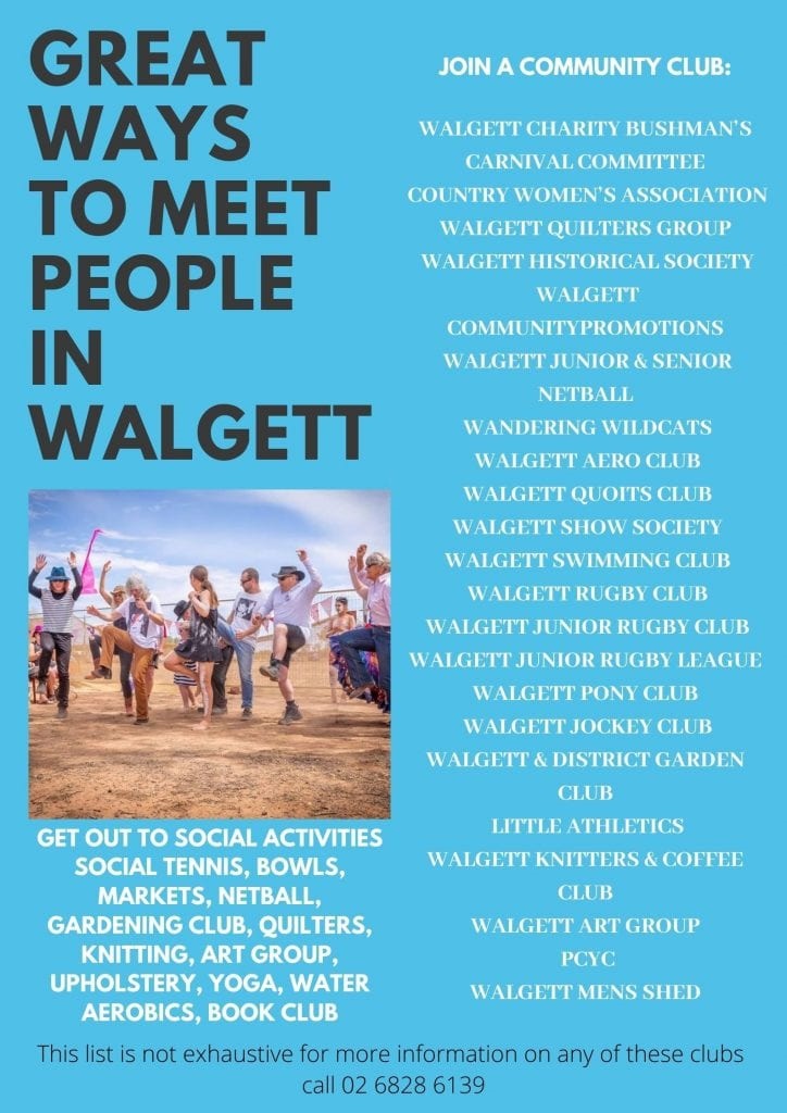 Great ways to meet people in Walget flyer